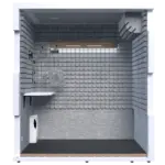 Soundproof booth StudioBricks ONE XXL VO Edition